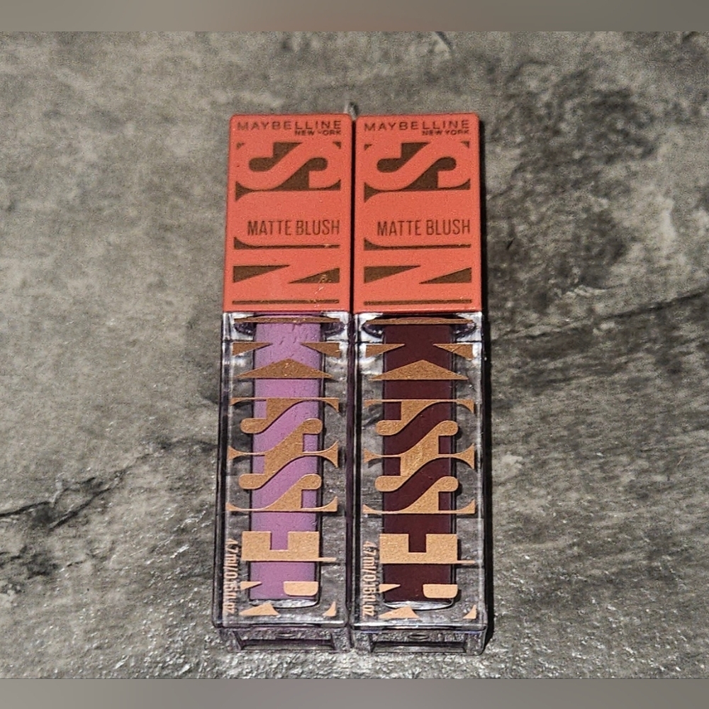 Maybelline Sunkisser⁶Matte Blush Lipstick In 32 Lilac Clouds & 33 Berry Brunch